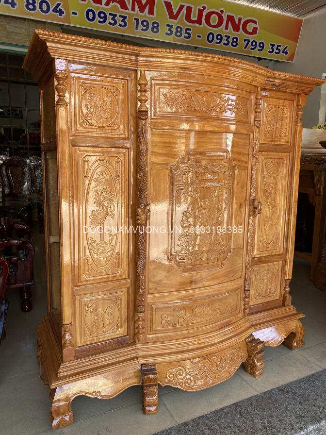 tu-tho-bang-go tủ thờ gỗ 1m45
