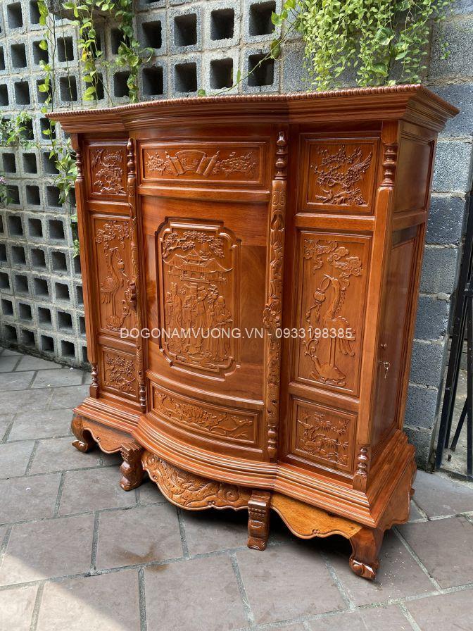 tu-tho-cam-xe tủ thờ gỗ căm xe