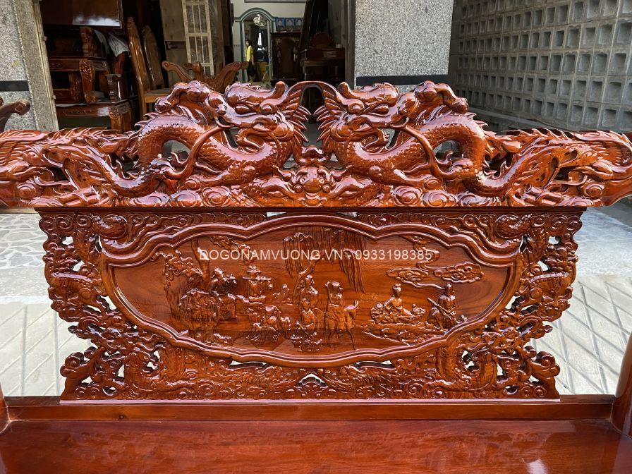 ghế cột 12 rồng khuỳnh gỗ tràm bông vàng ghế cột 12 rồng khuỳnh gỗ tràm bông vàng