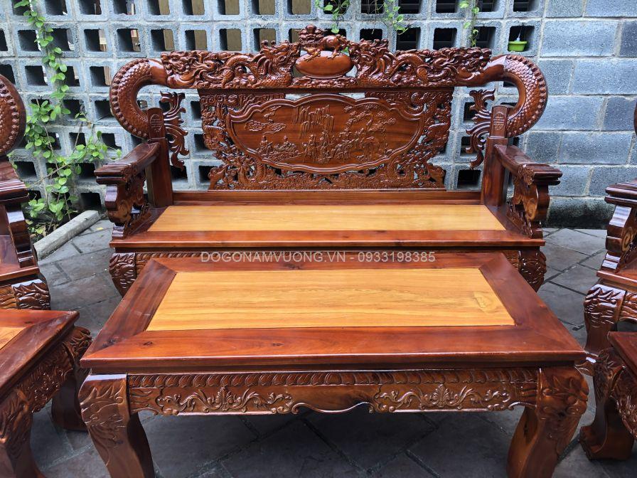 bộ ghế rồng khuỳnh tràm mặt gõ bộ ghế rồng khuỳnh tràm mặt gõ