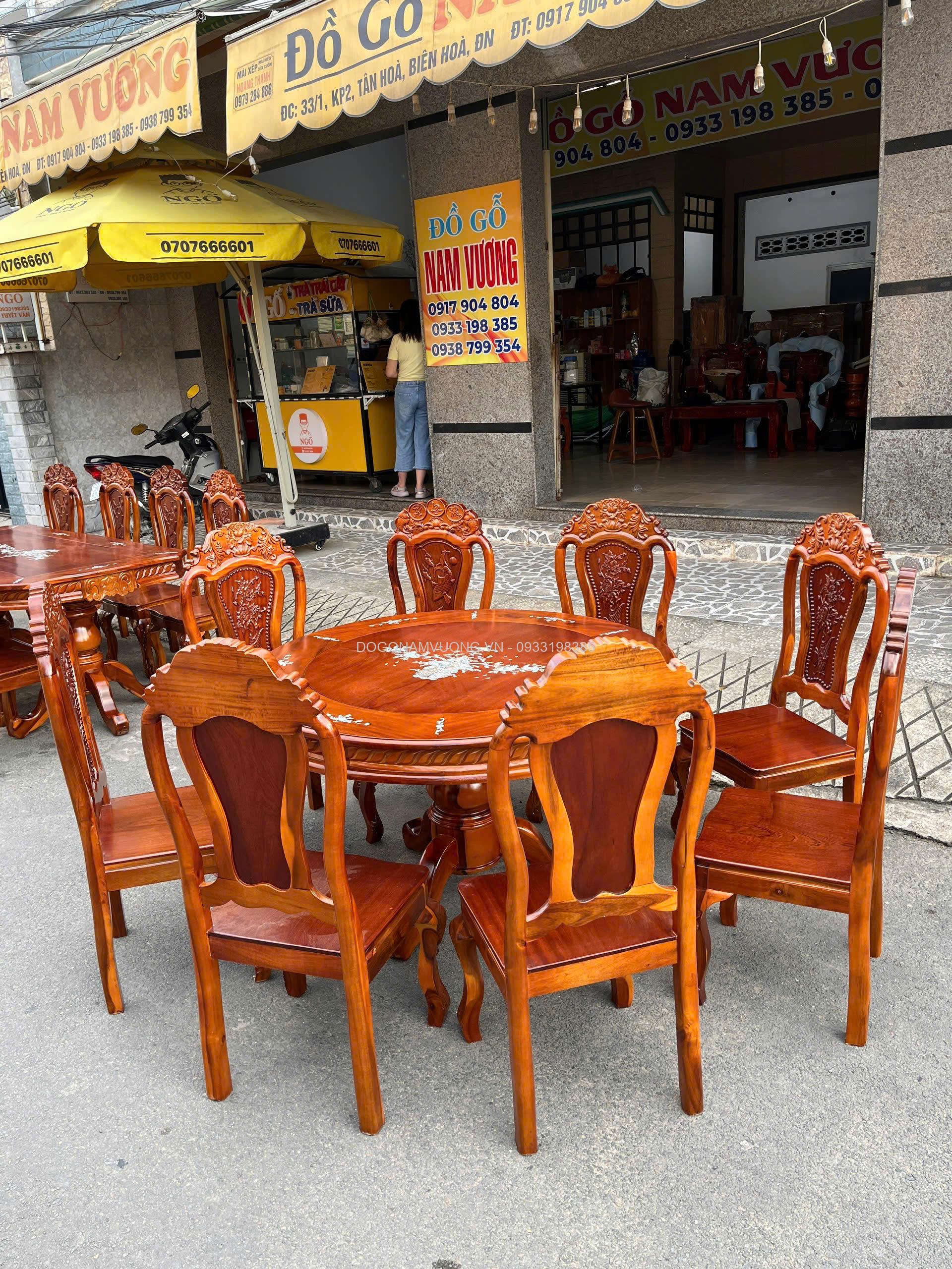 bàn ăn gỗ tự nhiên đẹp